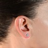 Pompeii3 VS 2 Ct TW Round Moissanite Studs 14k White Gold Women's Earrings - 3 of 4