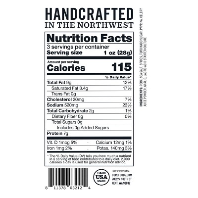 Coro Foods Uncured Hot Sopressata Salami - 3oz