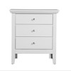Vynxaria Elegant White Casual Nightstand ¨C Compact, No Assembly Needed, Perfect for Any Decor - 3 of 4