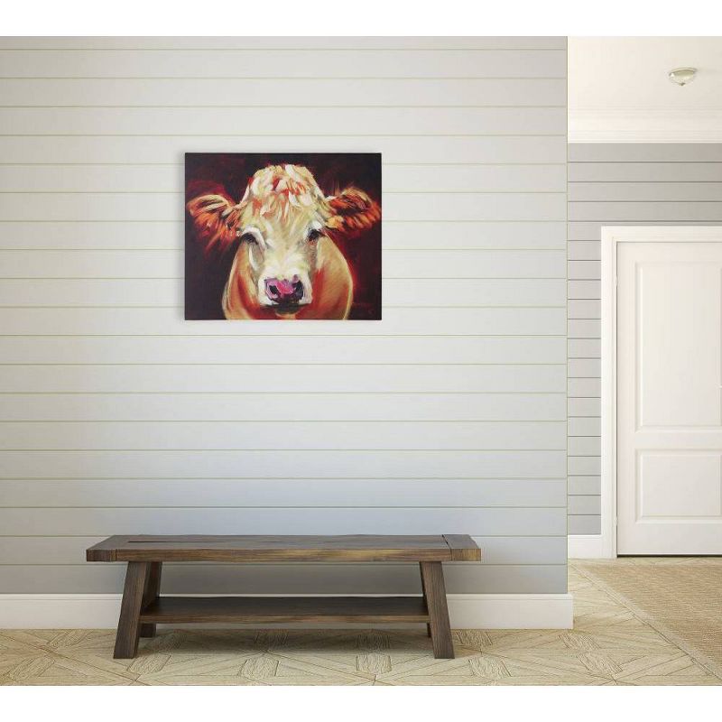 24&#34;x20&#34; Canvas Wall D&#233;cor with Cow - Storied Home, 5 of 13