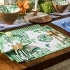 Patricia Heaton Home Green Florals And Flitters Table Runner 14" X 72" - 2 of 3