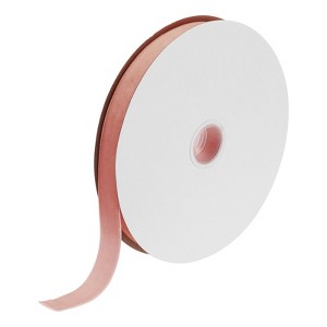 Unique Bargains DIY Gift Wrapping Soft Single Face Spool Silky Velvet Ribbon - 1 of 3