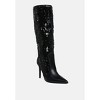 Sitarah Sequin Embellished Stiletto Long Boots Women - 2 of 4