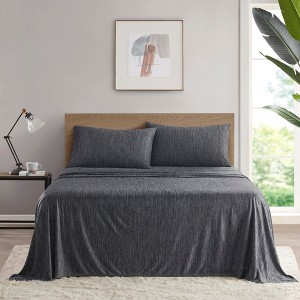 Stylish Cooling Jersey Knit Sheet Sets, All Season Bedding Sets, Cozy Home Textile for Modern Bedroom Decor - 1 of 4