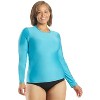 Sporti Women's Plus Size L/S UPF 50+ Comfort Fit Rash Guard - 2 of 4