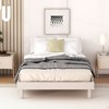 ALEXOUN Floating Wood Profile Platform Bed Frame without Headboard,with Sturdy Slats Support,No Box Spring Needed,Easy to Assemble - 2 of 4
