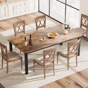 Industrial Dining Table for 68 People, 78.7" Long Rectangle Table(Table Only) - 1 of 4