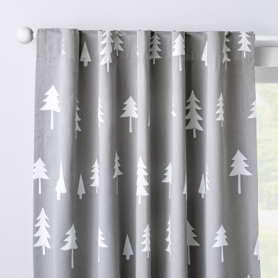 Blackout Curtain Panel Trees (42  x 84 ) - Cloud Island™ Gray