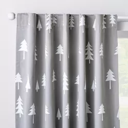 Blackout Curtain Panel Trees (42" x 84") - Cloud Island™ Gray