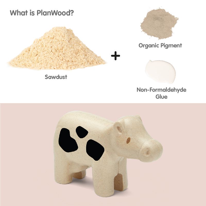 Plantoys| Cow Wooden Figure, 2 of 7