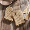 Burlap Natural Oven Mitt Set of 2 - 4 of 4