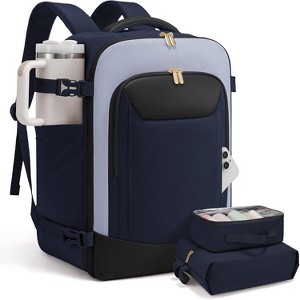 40L Travel Backpack with 2 Packing Cubes, TSA Personal Item for Airplanes, Fits 15.6" Laptop - 1 of 4