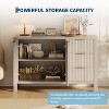 46.5" Fluted Sideboard Buffet Cabinet with 2 Doors & 3 Drawers, Sideboard Console Table Accent Credenza for Entryway, Living Room, Dinning Room - 4 of 4
