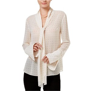Rachel Roy Womens Tie-Neck Floral Pullover Blouse - 1 of 1