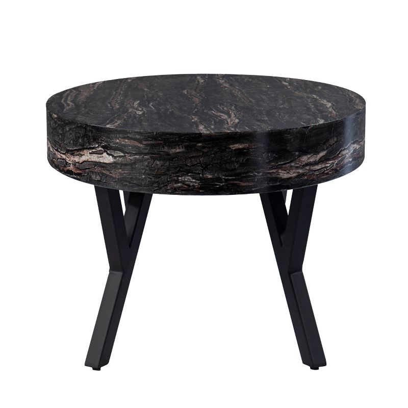 Masnan Faux Marble Cocktail Table Black - Aiden Lane, 4 of 10