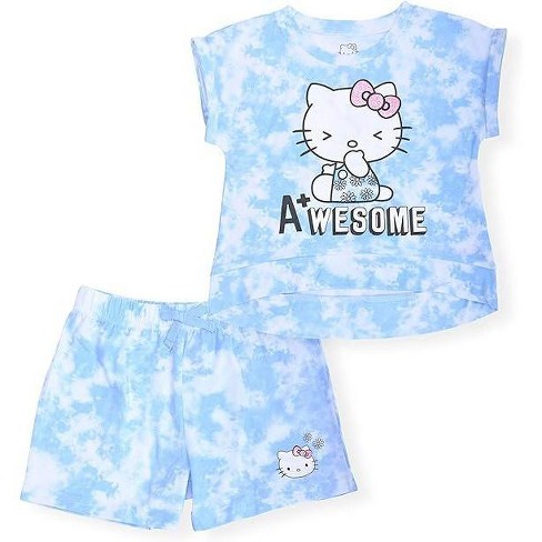 Hello Kitty Little Girl's 2-Piece Fashion Top and Dolphin Shorts Sets - image 1 of 3