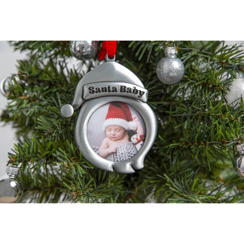 Pearhead Holiday Santa Baby Frame Ornament, 2 of 4