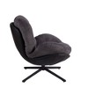 CAVINAS Modern 360°Swivel Accent Chair Chenille Desk Chair with Black Metal Base Swivel Chair Comfy Chair for Living Room, Bedroom, Office - 4 of 4
