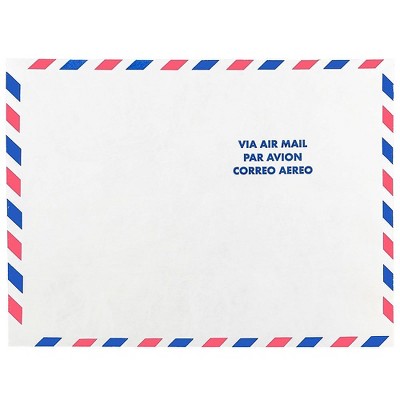 JAM Paper 9 x 12 Tyvek Tear-Proof Open End Catalog Envelopes White Airmail 2131102A