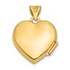 Black Bow Jewelry 14k Yellow Gold 15mm Scroll Heart Locket - 4 of 4