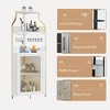 Corner Bar Cabinet with LED Strip, Glass Holder Adjustble Shelf, 5-Tiers Liquor Cabinet Bar Cabinet for Home, Corner Display Cabinet for Small Space - 2 of 4