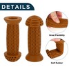 Unique Bargains Child Bike Handlebar Grips Covers 3.94" Brown 1 Pair - 3 of 4