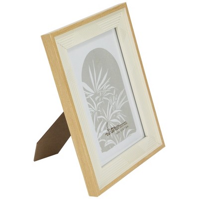 Northlight Textured Picture Frames for 5" x 7" Photo - Beige and Cream - Set of 4