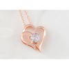 Anna-Kaci Zircon Crystal Rhinestone Jewelry Heart Pendant Necklace Perfect for Wife on Wedding Anniversary, Valentine's, or Mother's Day - 2 of 4