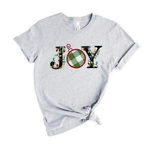 Simply Sage Market Women's Joy Christmas Lights Short Sleeve Graphic Tee - 1 of 4
