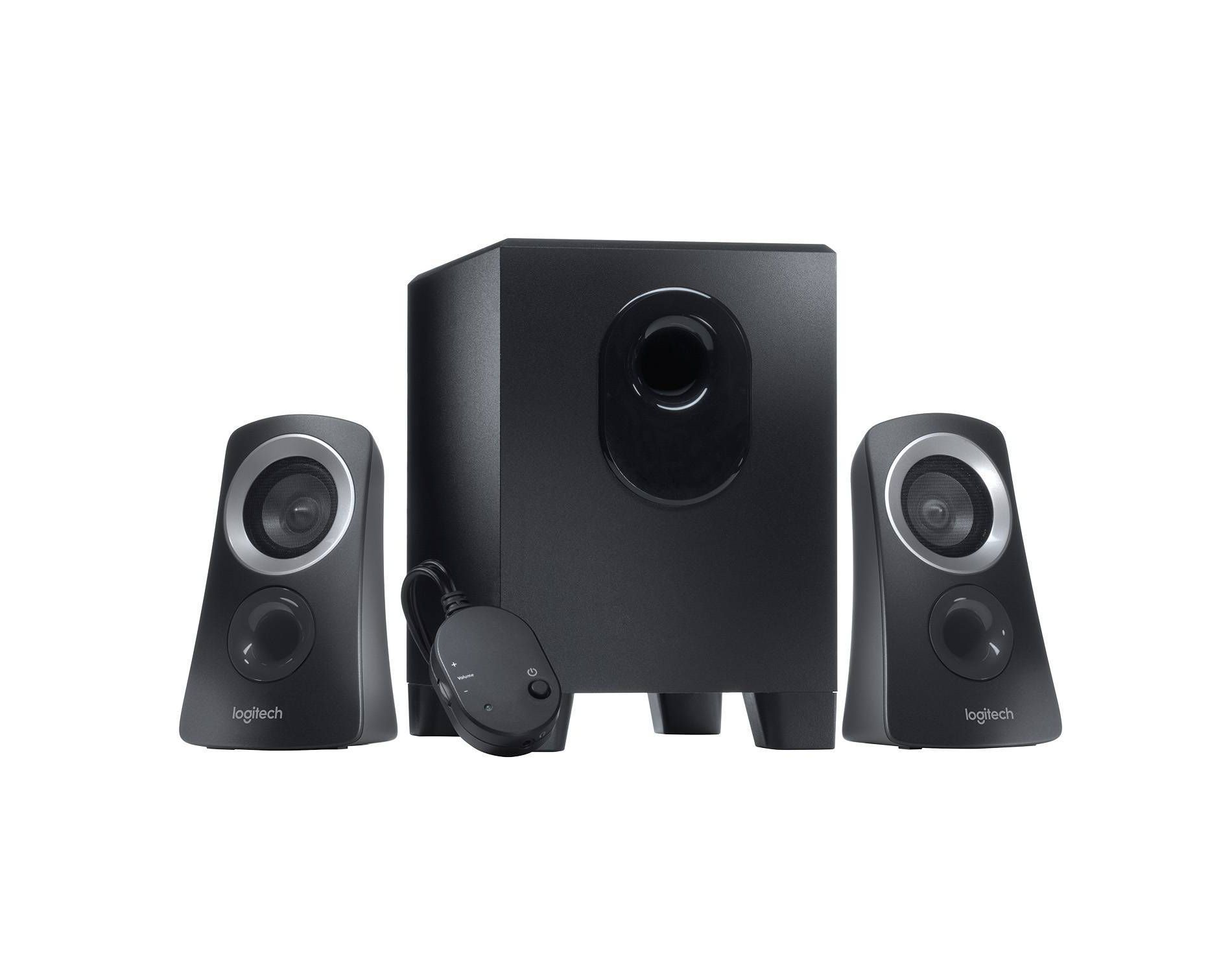 Logitech Z313 Speaker System with Subwoofer - Black: PC Audio Streaming, macOS Compatible