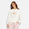 Women's Nutcracker Fleece Graphic Sweatshirt - Off White - 2 of 3