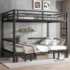 Lycvki Pull-out Metal Bunk Bed with Safety Rails - 2 of 4