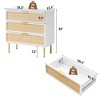 AMERLIFE  Rattan Boho  Dresser with Rubberwood Legs - 2 of 4