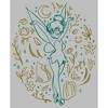 Girl's Peter Pan Halloween Tinkerbell Line Art Green T-Shirt - 2 of 4