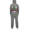 Everyday Kids “Trick RAWR Treat” Dinosaur Halloween Hoodie – Cute T-Rex Truck Graphic – Fun Fall Sweatshirt, Charcoal Gray, Size 10/12 - 2 of 3