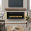 TOBILI 48 inch Curved Front Wall Mounted Electric Fireplace multi color flame & emberbed - 3 of 4