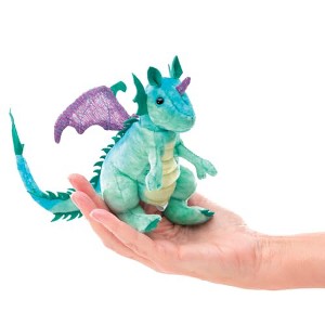 Folkmanis Puppets Mini Dragon Finger Puppet 8010 - 1 of 4