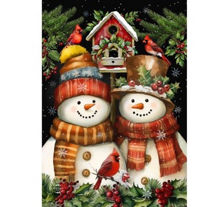 Briarwood Lane Winter Garden Flag 12x18 For Outdoor Snowman Pair For Winter Garden Flag Flags For Outside - 1 of 4