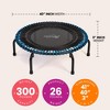 JumpSport 350 PRO 39 Inch Fitness Trampoline with Blue EnduroLast Elastic Cords, Customized Bounce with 7 Settings and 300 Pound Weight Rating - 3 of 4
