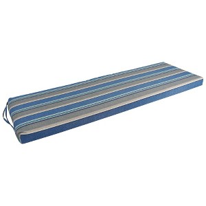 Blazing Needles, 57-inch by 19-inch Outdoor Spun Polyester Loveseat Cushion - 1 of 3