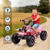 Jojoka 6V Kids Ride On ATV Quad Car, Electric 4-Wheeler w/1.76MPH Speed, Music, LED Lights, Push-Button Start, for Ages 3+ - 2 of 4