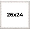 PosterPalooza | Photo Size Sculpted White Picture Frame - UV Acrylic, Foam Board Backing, Hanging Hardware - 2 of 4