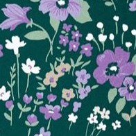 emerald green field floral