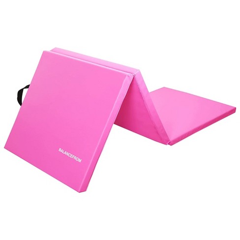 Balancefrom Fitness Gogym 6'x2'x1.5" Folding Anti Tear Density Vinyl 3-panel Gym Exercise Mat For Yoga, Aerobics, Pilates, & Gymnastics, Pink : Target