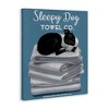 Stupell Industries Vintage Sleepy Dog Towel Co Canvas Art, 30" x 40" - 2 of 4