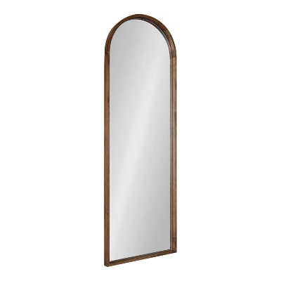 16" x 47" Valenti Full Length Wall Mirror Rustic Brown - Kate & Laurel All Things Decor