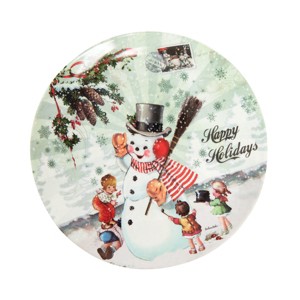 Gallerie II Merry Christmas Snowman Platter - 1 of 2