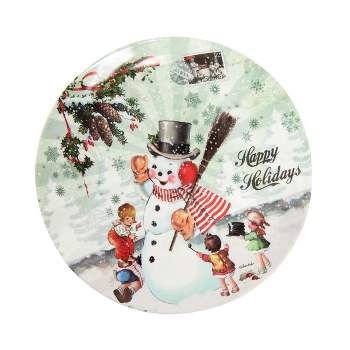 Gallerie II Merry Christmas Snowman Platter