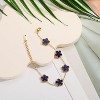 Four Leaf Clover Bracelet for Women 18K Gold Plated Stainless Steel Lucky 4 Leaf Gold Link Bracelet Jewelry Gift for Women - 3 of 4