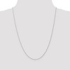 Black Bow Jewelry 1mm, 14k White Gold, Singapore Chain - 2 of 4
